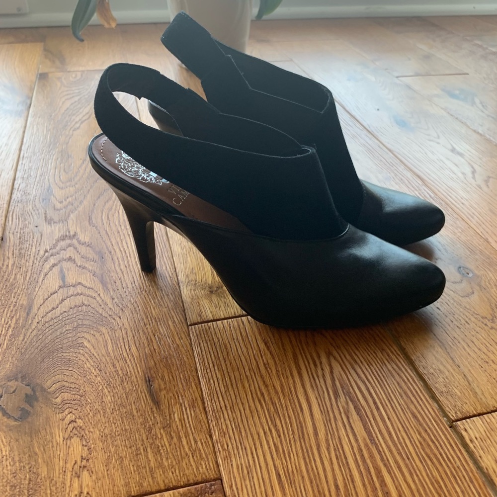 VINCE CAMUTO BOOTIES Black, Suede & Leather